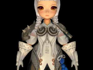 cute doll fighter 02 3D Model