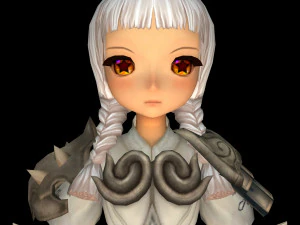 cute doll fighter 02 3D Model