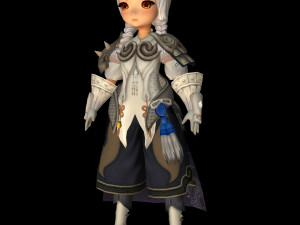cute doll fighter 02 3D-Modell