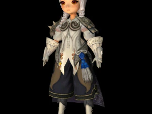 cute doll fighter 02 3D Model