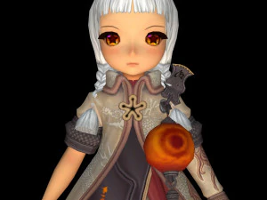cute doll girl 3D Model