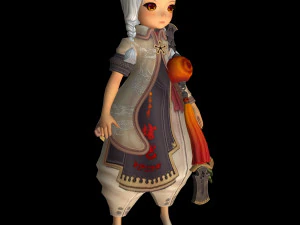 cute doll girl 3D Model