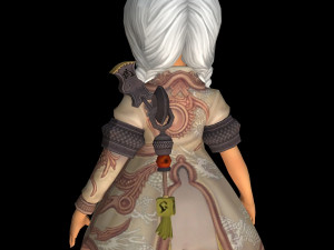 cute doll girl 3D 模型