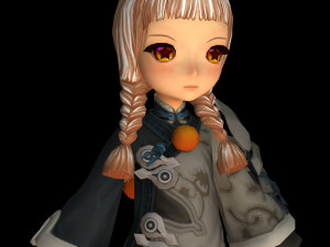 cute innocent doll character 3D Model