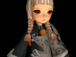 cute innocent doll character 3D Model