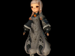 cute innocent doll character 3D Model
