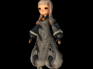 cute innocent doll character 3D Model