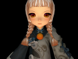 cute innocent doll character 3D Model
