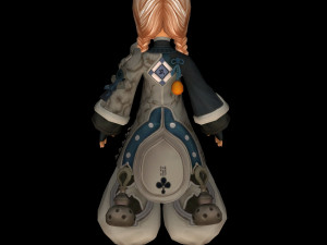 cute innocent doll character 3D Model