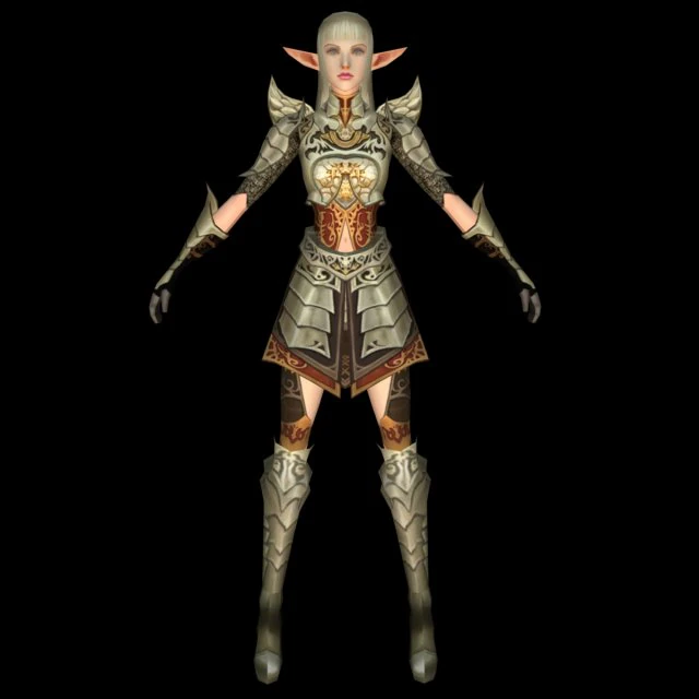 fighter women character 3D Model .c4d .max .obj .3ds .fbx .stl .blend 