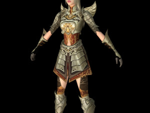 fighter women character Modelo 3D