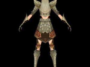 fighter women character Modelo 3D
