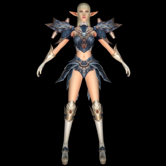 fighter women character 03 3D-Modell .c4d .max .obj .3ds .fbx .stl .blend 