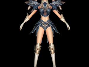 K&auml;mpferinnen Charakter 03 3D Modell