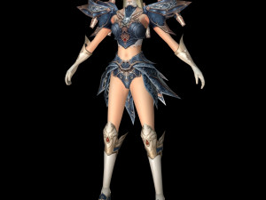 fighter women character 03 3D-Modell