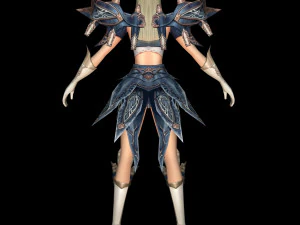 fighter women character 03 3D Model