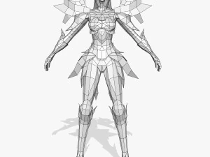 fighter women character 03 3D Model