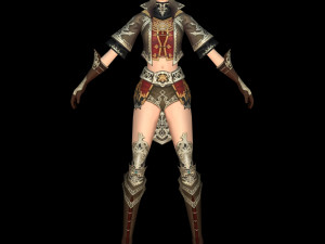 fighter women character 04 3D-Modell