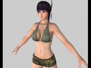 sexy bikini girl 01 3D Model