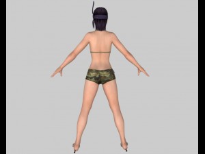 sexy bikini girl 01 3D Model