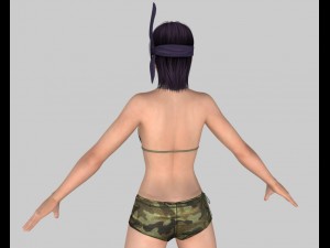 sexy bikini girl 01 3D Model