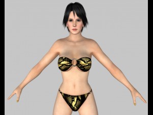 sexy bikini girl 02 Modèle 3D