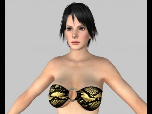 sexy bikini girl 02 Modèle 3D