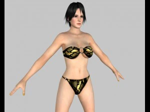 sexy bikini girl 02 3D Model