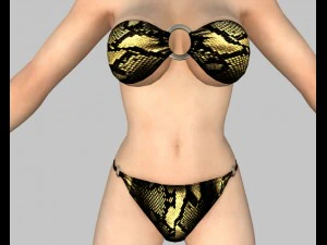 sexy bikini girl 02 3D Model