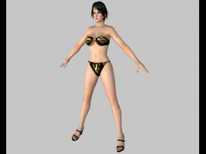 sexy bikini girl 02 Modèle 3D