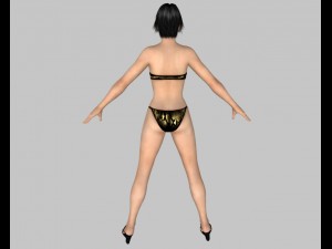 sexy bikini girl 02 Modèle 3D