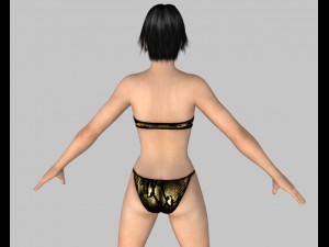 sexy bikini girl 02 Modèle 3D
