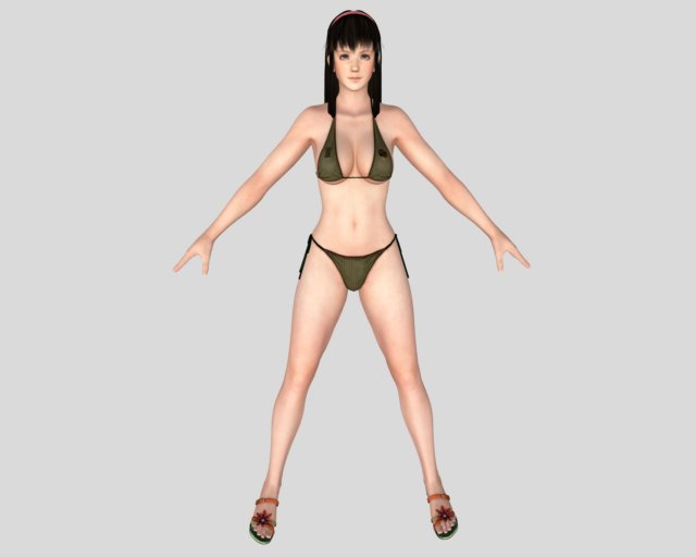 sexy bikini girl 03 Modèle 3D .c4d .max .obj .3ds .fbx .stl .blend 