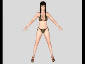 ragazza sexy in bikini 03 Modello 3D