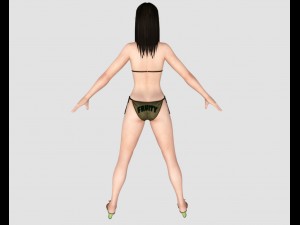 sexy bikini girl 03 Modèle 3D