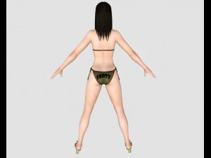 sexy bikini girl 03 3D Model