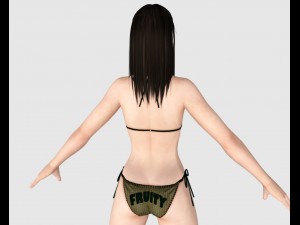 sexy bikini girl 03 Modèle 3D