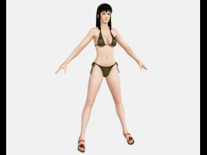 sexy bikini girl 03 3D Model