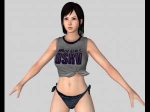 sexy bikini girl 04 Model 3D