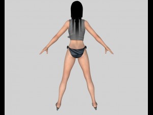 sexy bikini girl 04 Model 3D