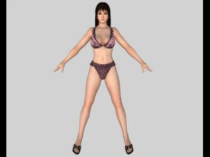섹시한 비키니 소녀 05 3D 모델