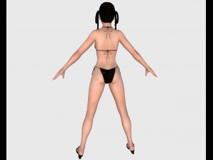 sexy bikini girl 06 Model 3D