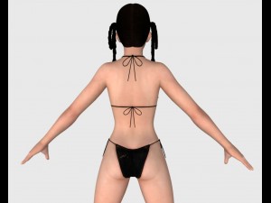 sexy bikini girl 06 Model 3D
