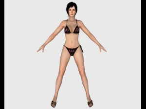 性感比基尼女孩 08 3D 模型