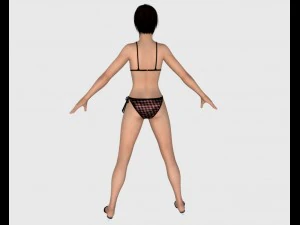 sexy bikini girl 08 3D Model