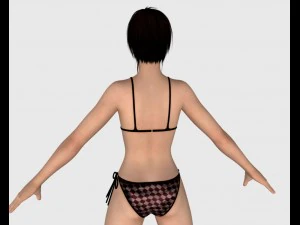 sexy bikini girl 08 3D Model