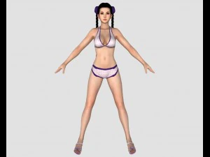 sexy bikini girl 09 3D Model