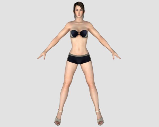 sexy bikini girl 10 Modelo 3D .c4d .max .obj .3ds .fbx .stl .blend 