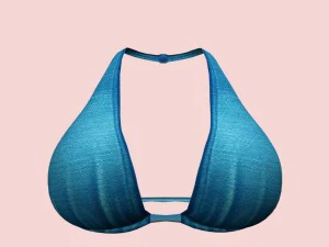 sutiã azul sexy 01 Modelo 3D