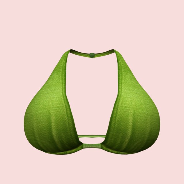 sexy green bra 01 Modelo 3D .c4d .max .obj .3ds .fbx .stl .blend 